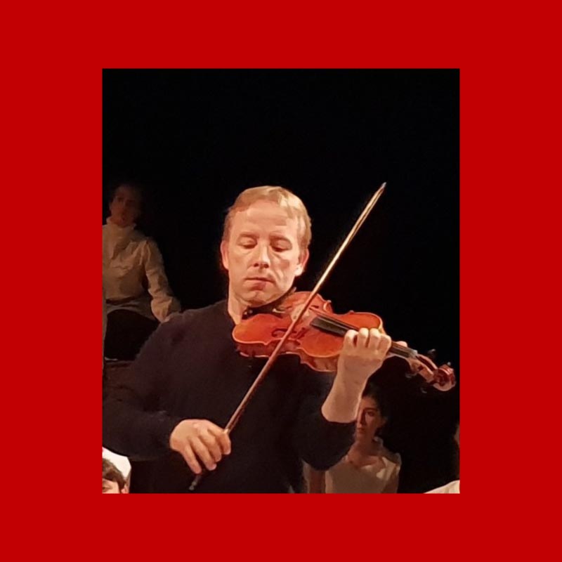 Photo de Vincent Lescure, violoniste du Quatuor du Commun